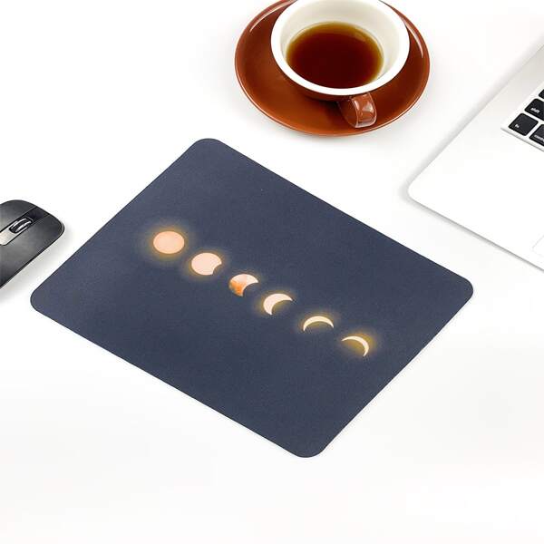 

Moon Pattern Mouse Pad, Multicolor