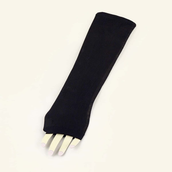 

Solid Long Gloves, Black