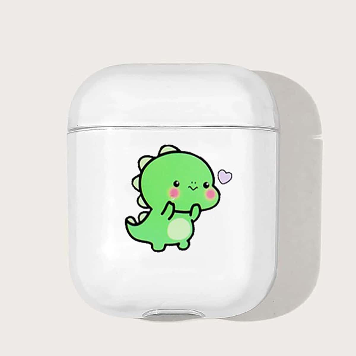 

Cartoon Dinosaur Earphone Case For AirPods, Green