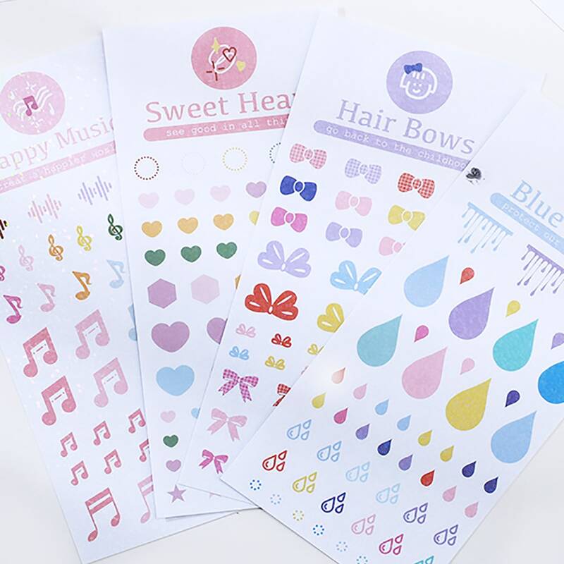 

1sheet Random Pattern DIY Sticker, Multicolor