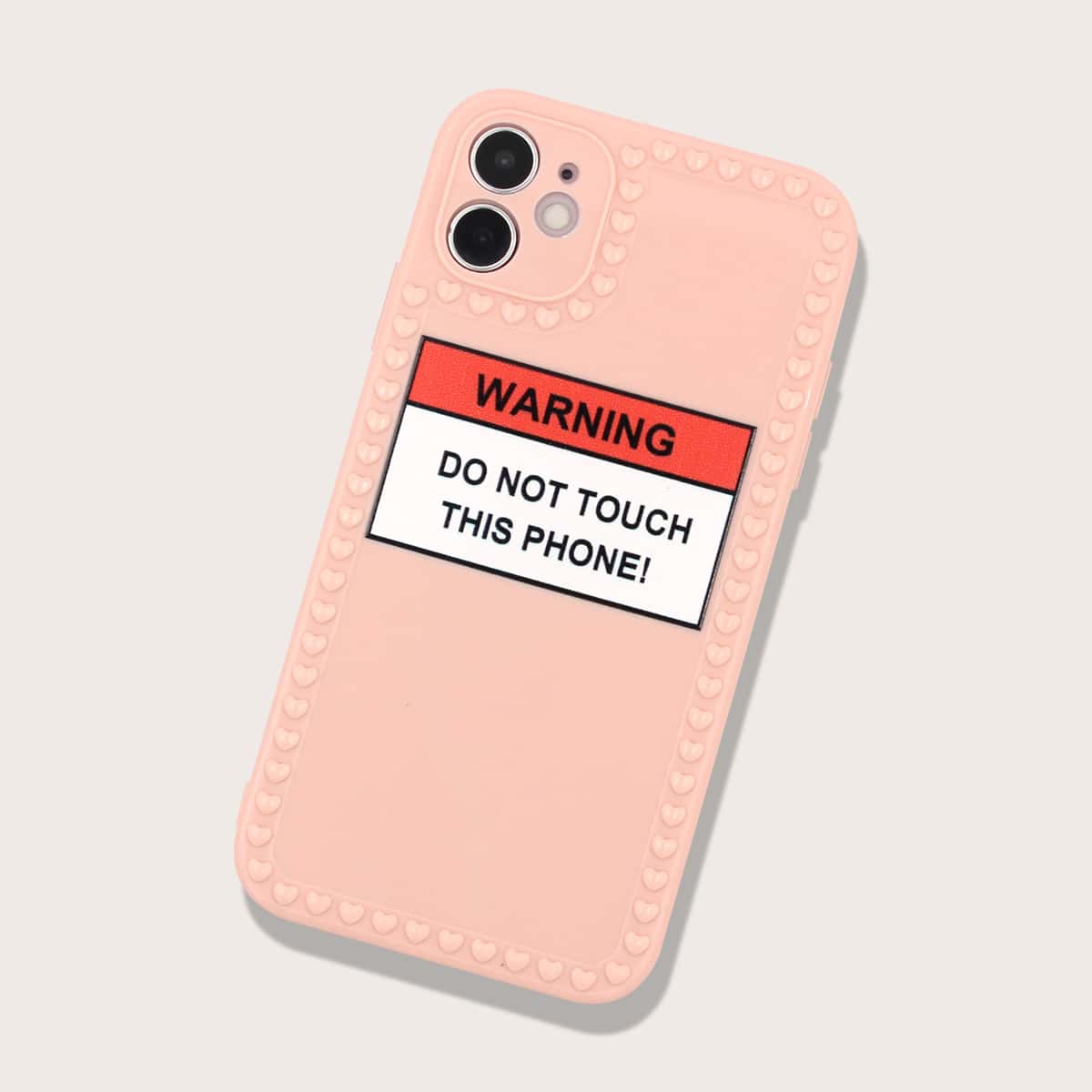 

Colorblock Letter Phone Case, Pink