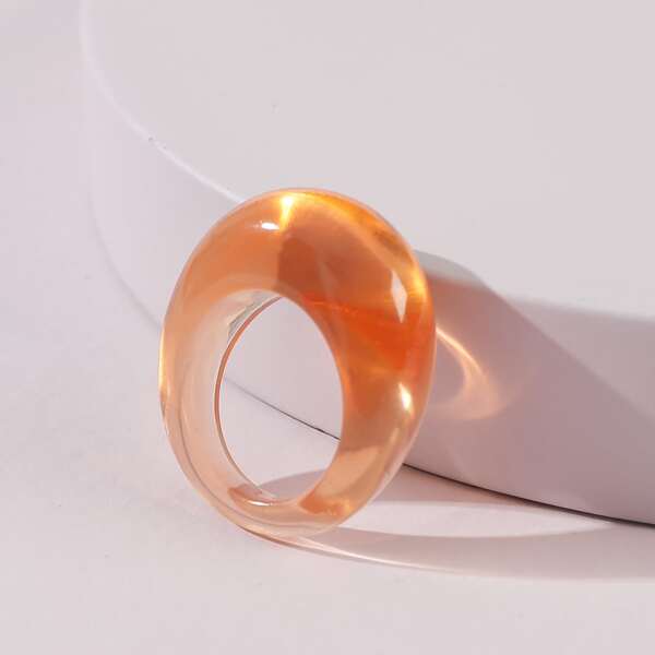 

Simple Resin Ring, Brown