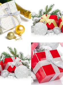 2卷礼品包装网带，圣诞节 - 彩色 - 查看 6