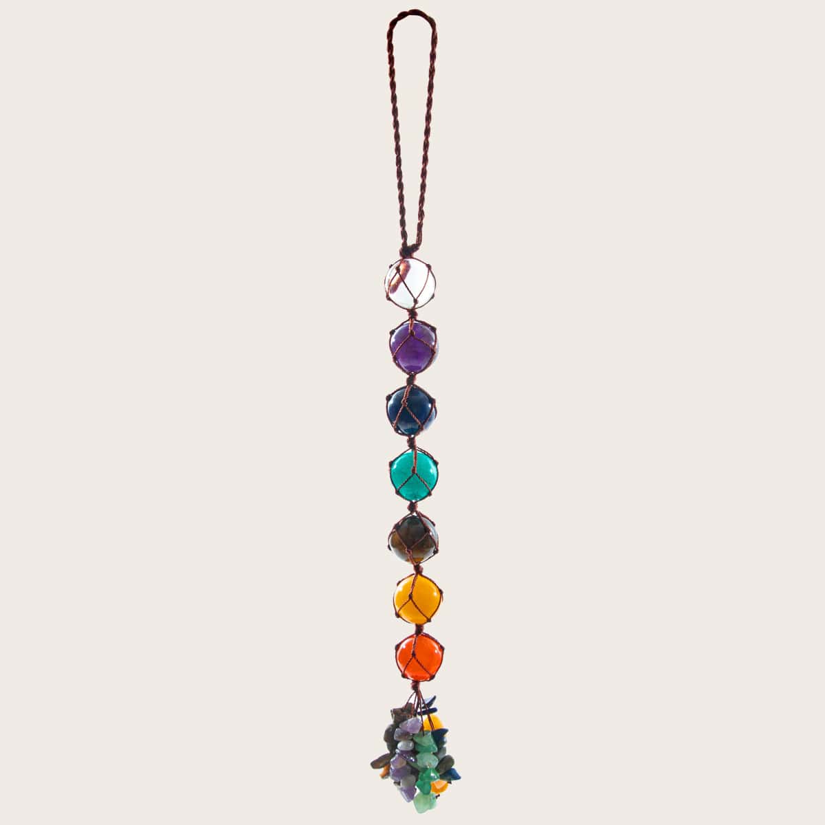 

Round Stone Wall Hanging, Multicolor