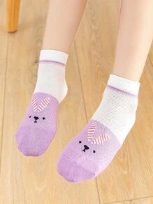 5pairs Baby Cartoon Graphic Socks - Multicolor - View 4