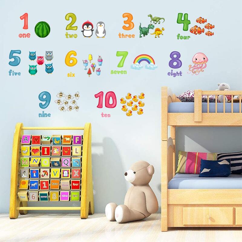 

Kids Cartoon Graphic Wall Sticker, Multicolor