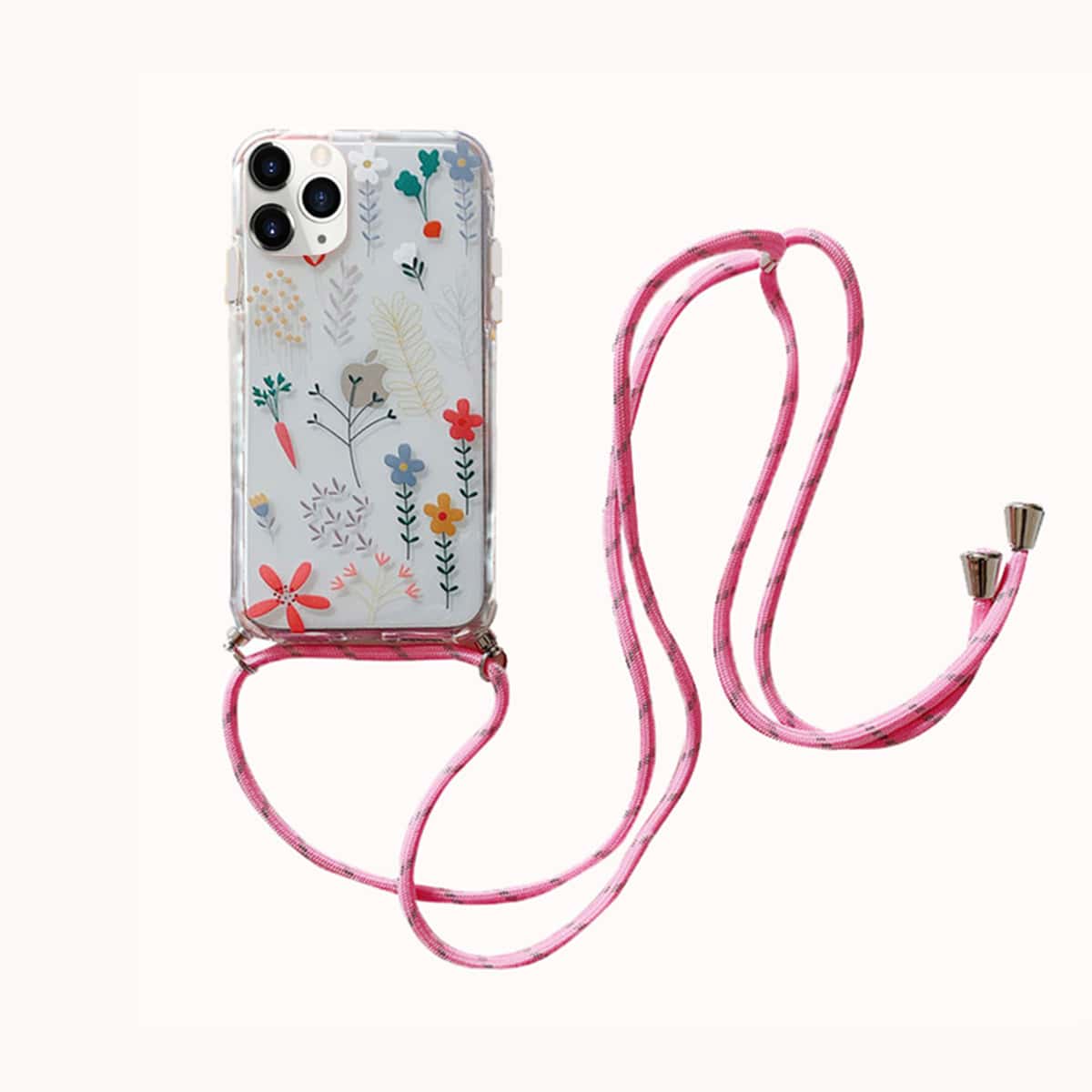 

Floral Phone Case With Lanyard, Multicolor