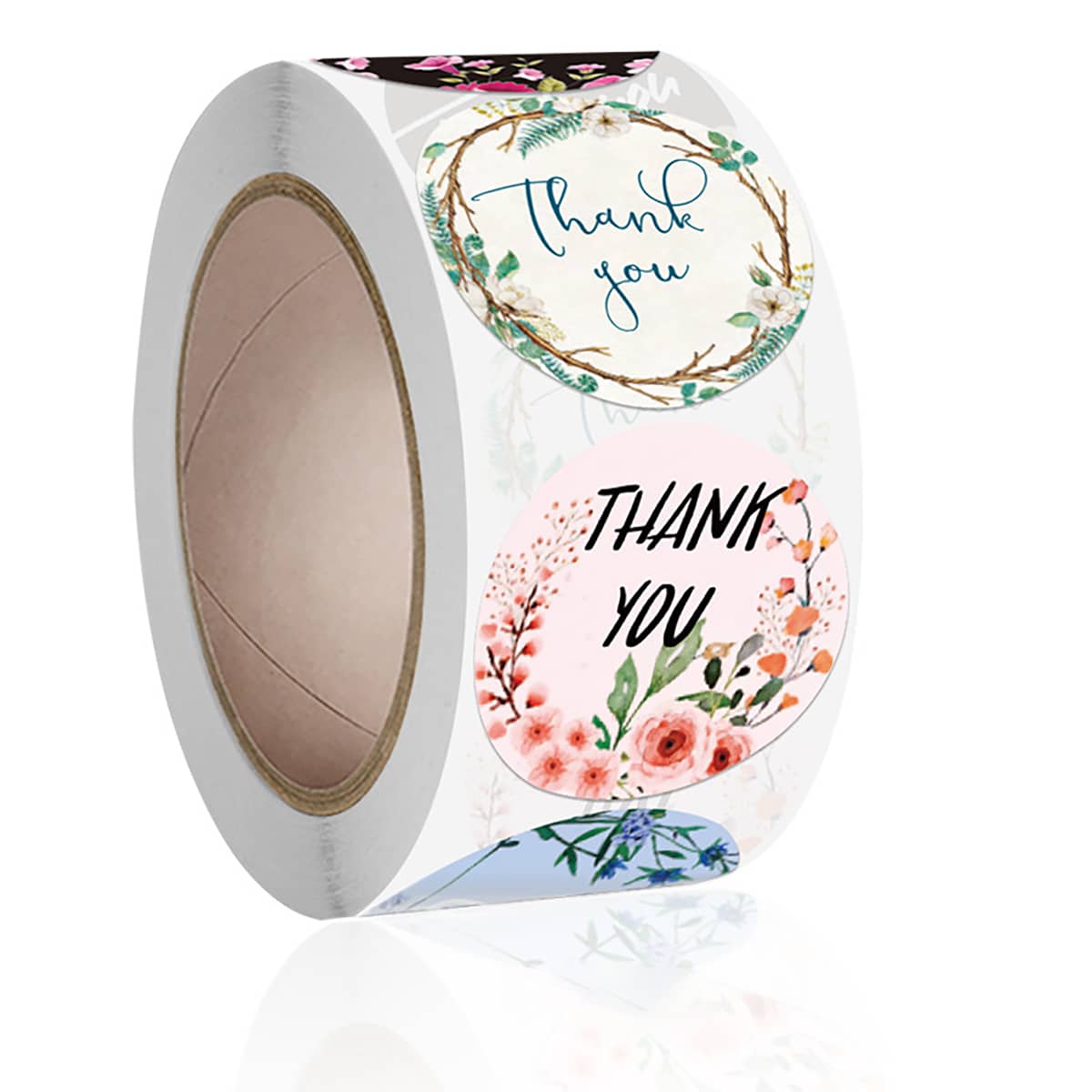 

1pc Round Floral Sticker Tape, Multicolor