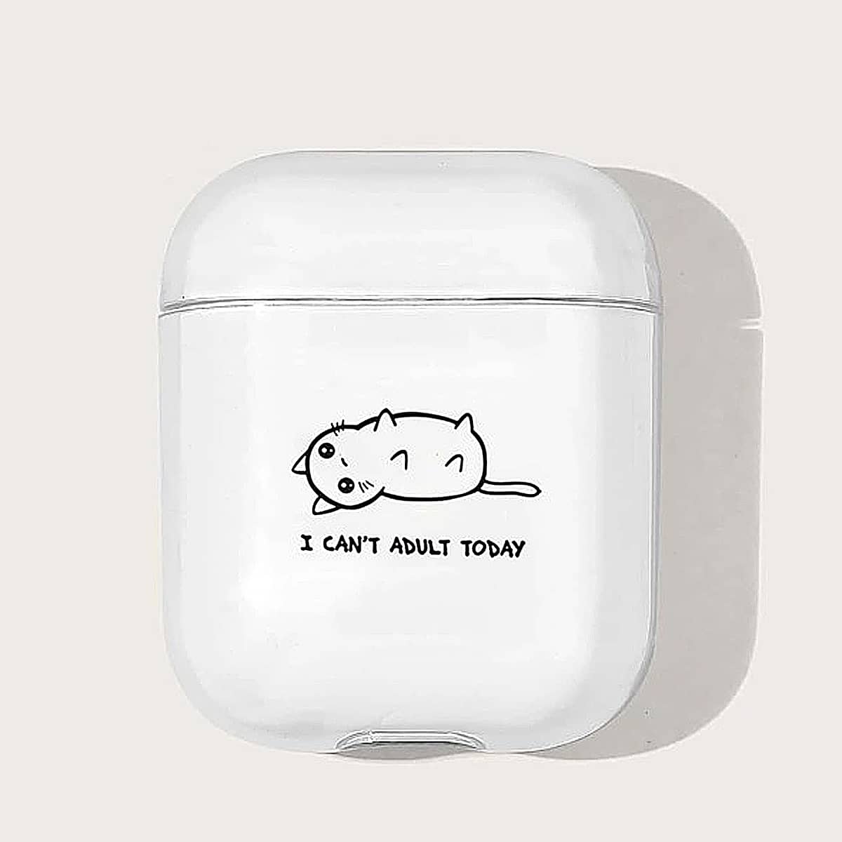 

Cartoon Cat Earphone Case For AirPods, Clear