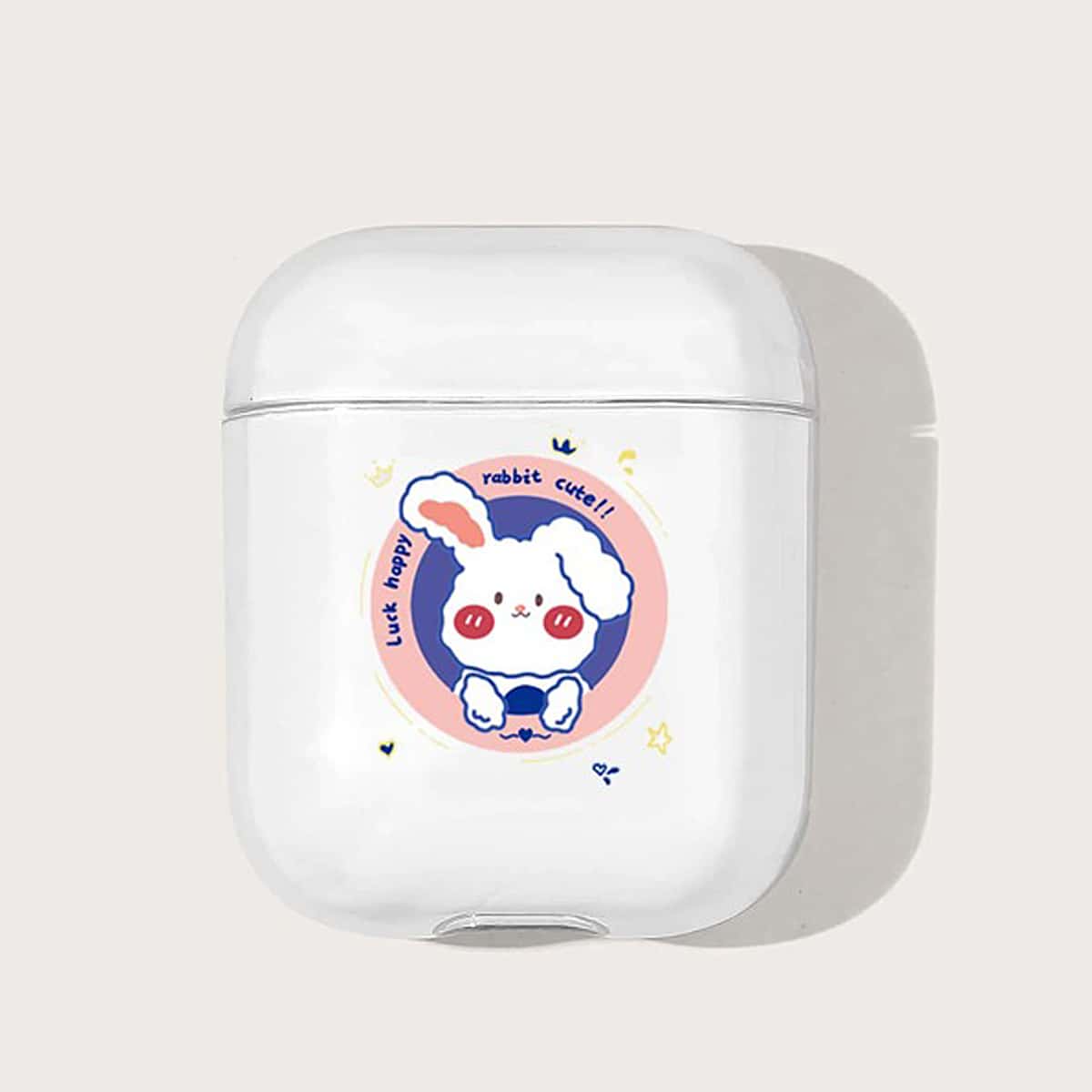 

Cartoon Rabbit Earphone Case For AirPods, Multicolor