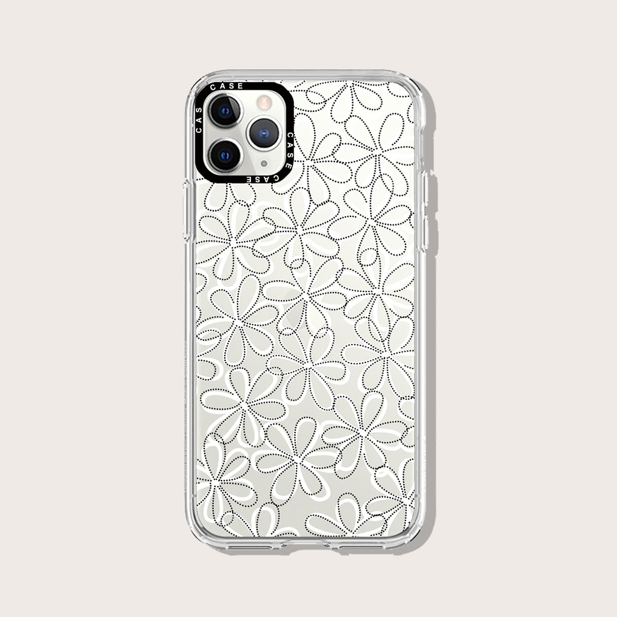 

Floral Phone Case, Clear