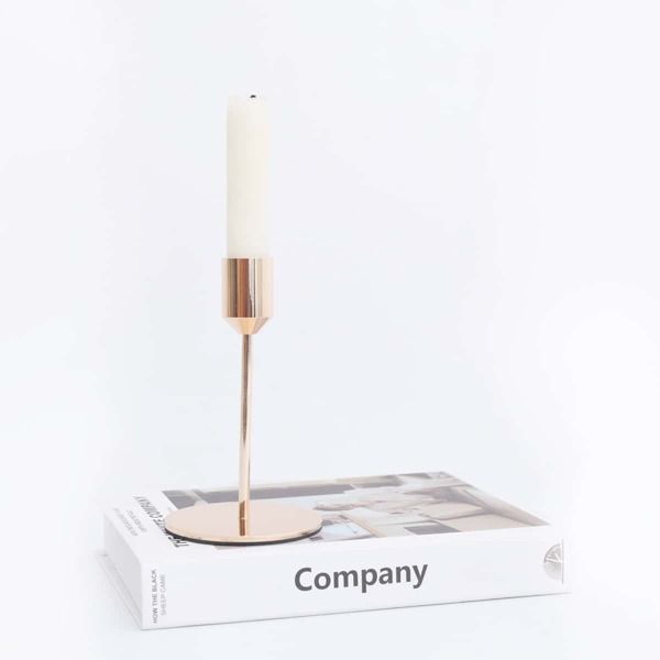 

1pc Alloy Candle Holder, Gold