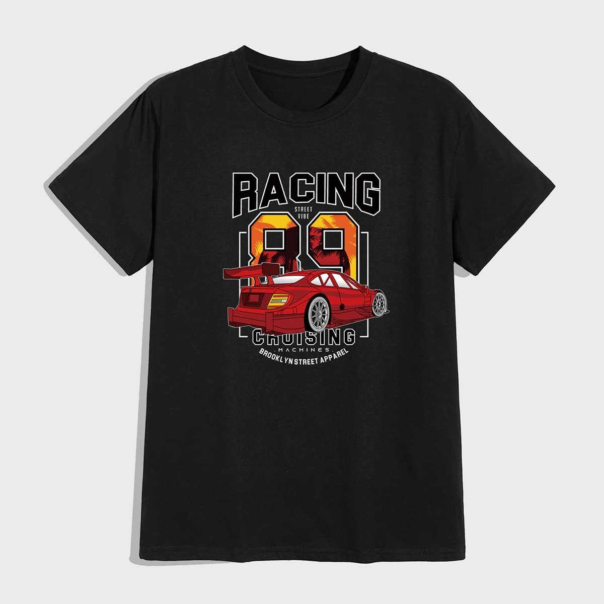 

Guys Letter Car Graphic Tee, Black