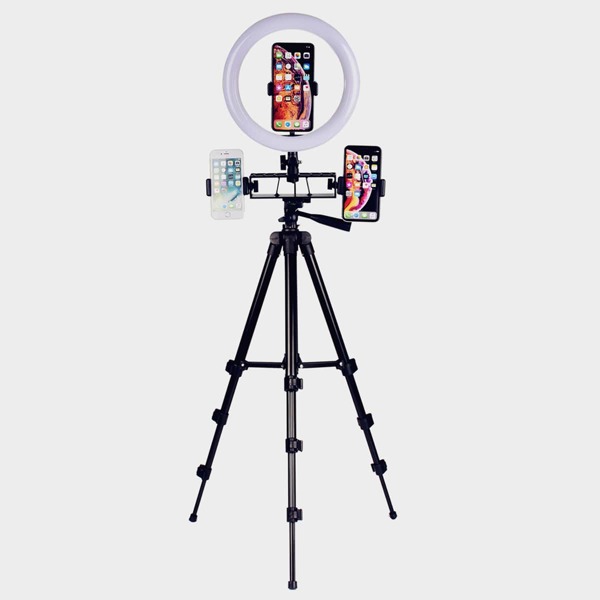 

Selfie Ring Light & Tripod Stand & Phone Holder, Black