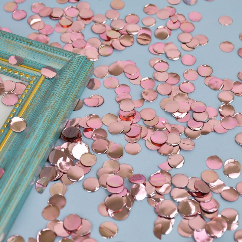

10g Metallic Round Confetti, Rose gold