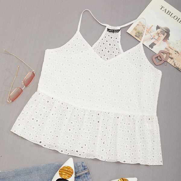 

Schiffy Smock Cami Top, White