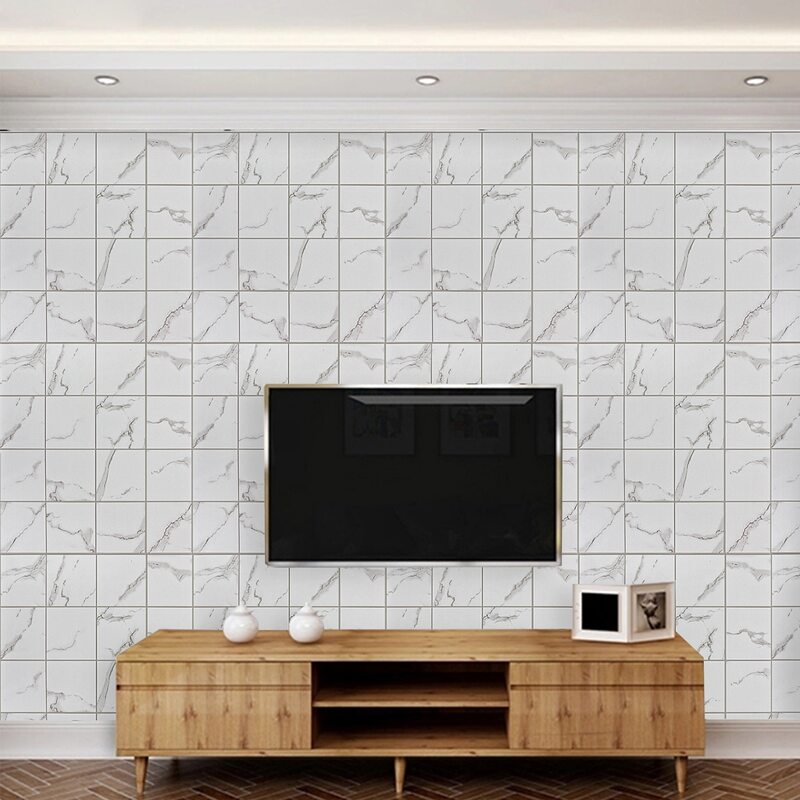 

1sheet Marble Pattern Self Adhesive Wall Paper, Multicolor