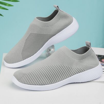 Slip On Knit Sneakers