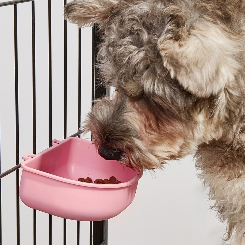 

1pc Hanging Pet Bowl, Pink