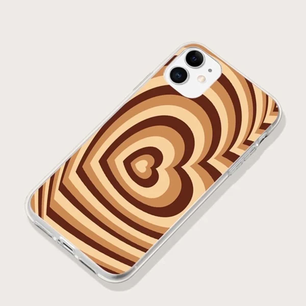 

Heart Graphic Phone Case, Multicolor