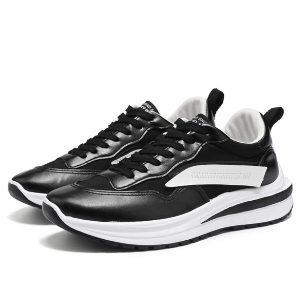 

Men Lace-up Front Sneakers, Black
