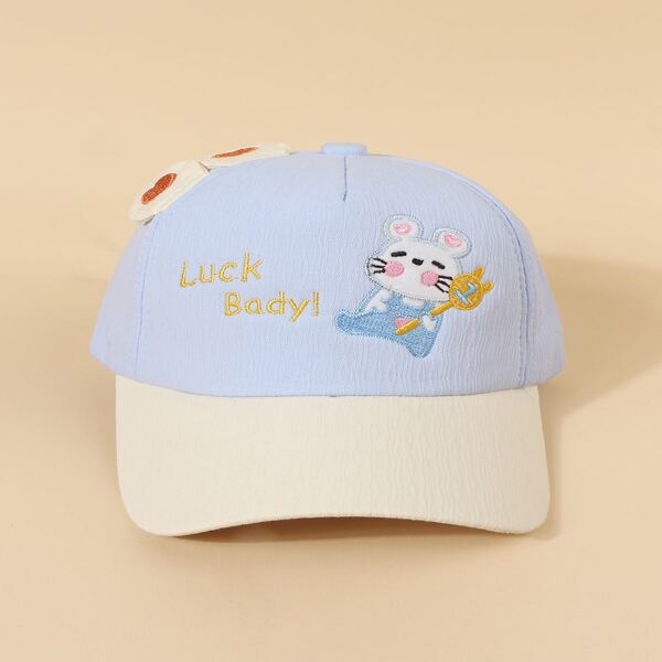 

Toddler Kids Cartoon Embroidered Baseball Cap, Blue