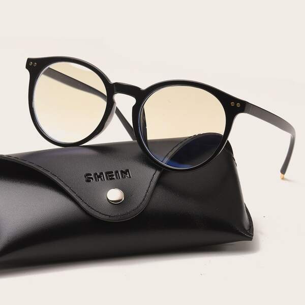 

Men Anti-Blue Light Eyeglasses, Black