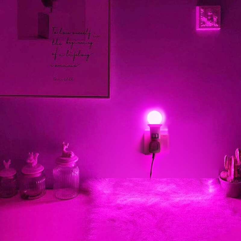 

1pc Led Light Bulb, Pink