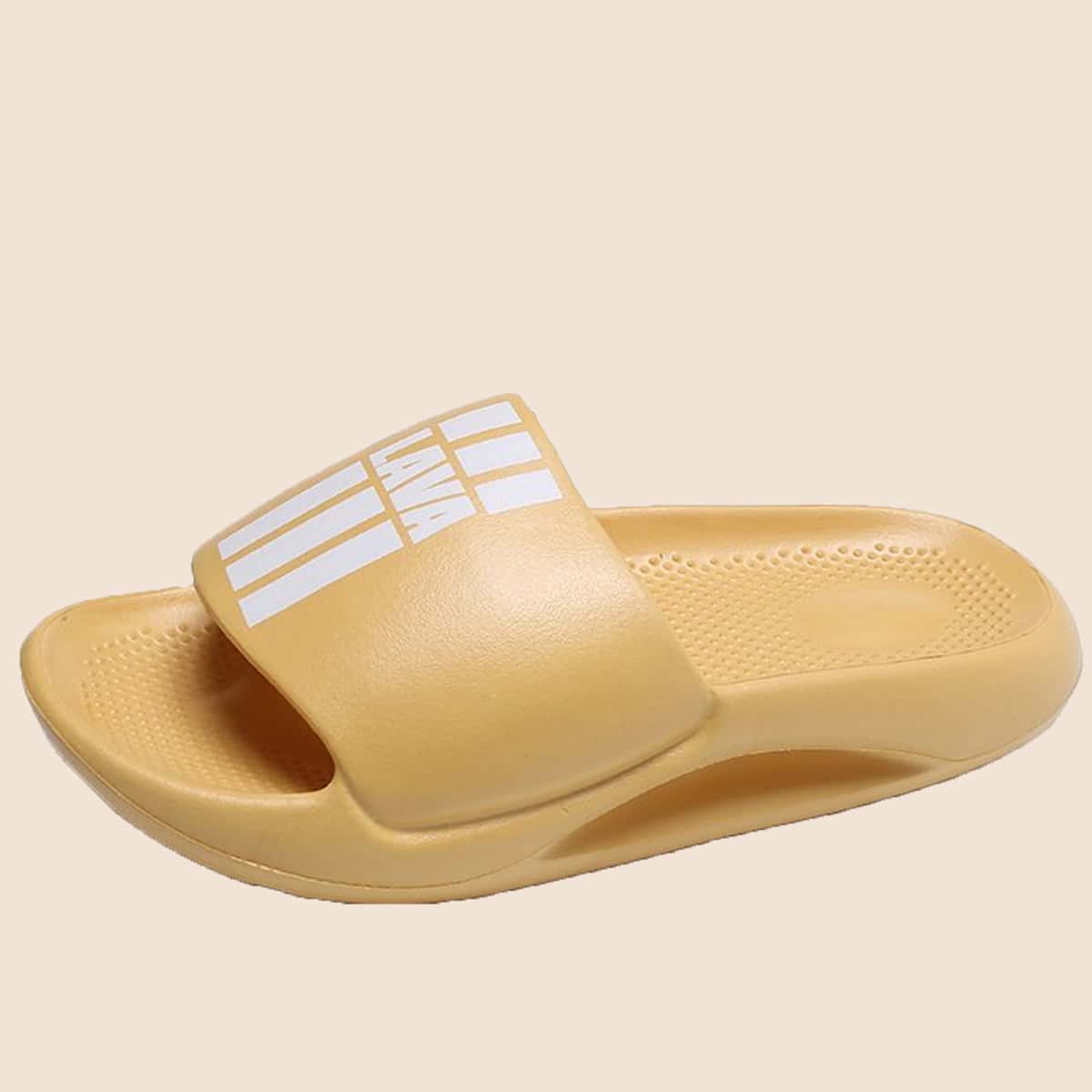 

Letter Graphic Slides, Yellow pastel