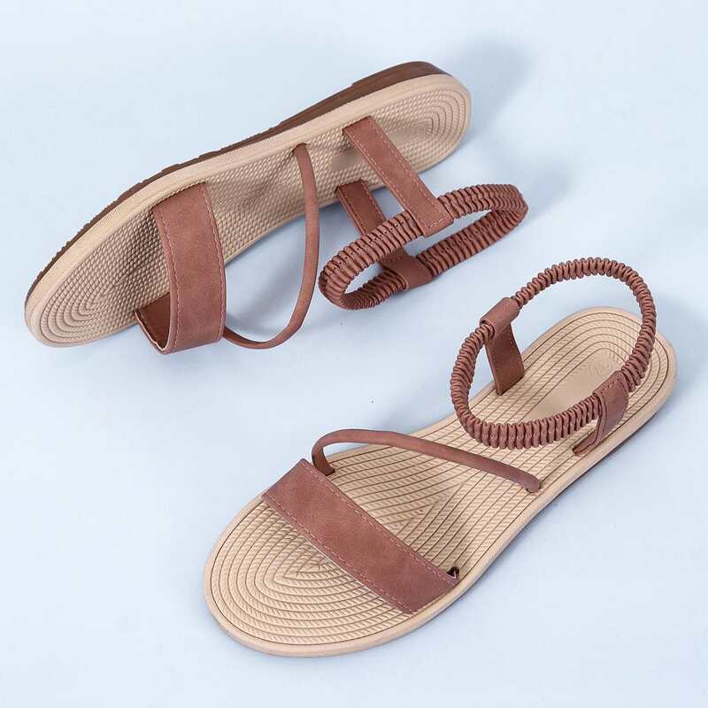 Open Toe Ankle Strap Sandals, Pink