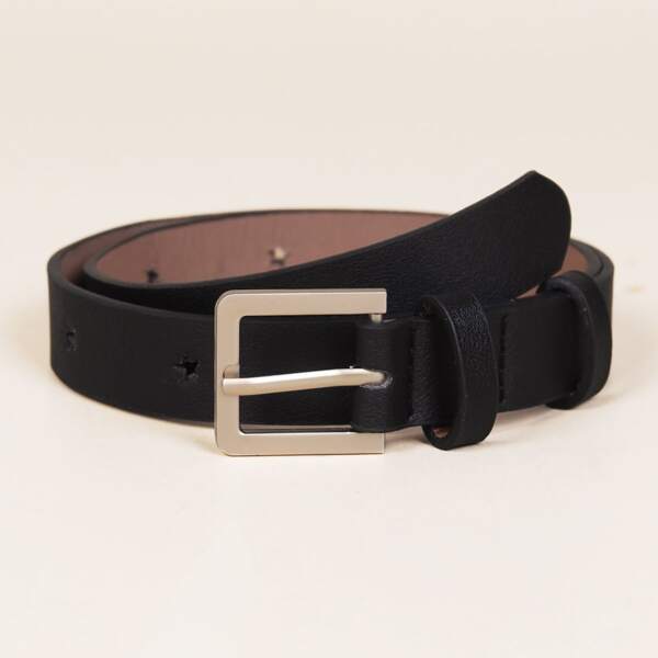 

Kids Metal Buckle Belt, Black