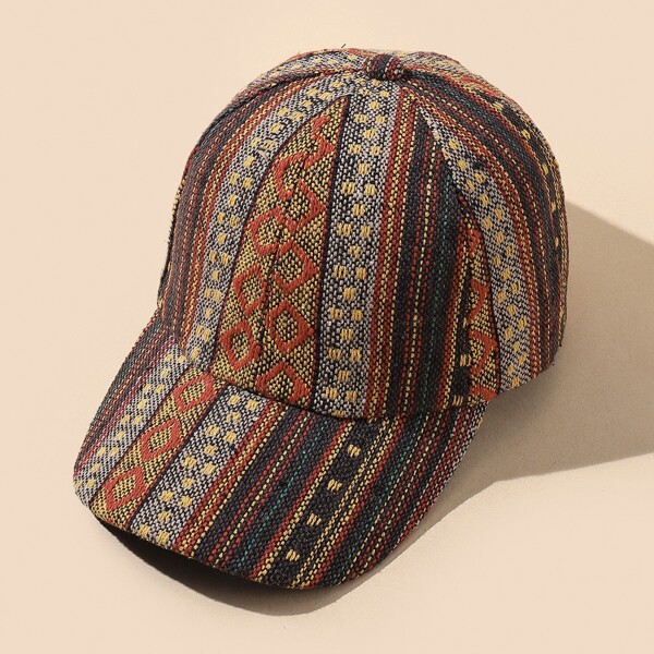 

Geo Pattern Baseball Cap, Multicolor