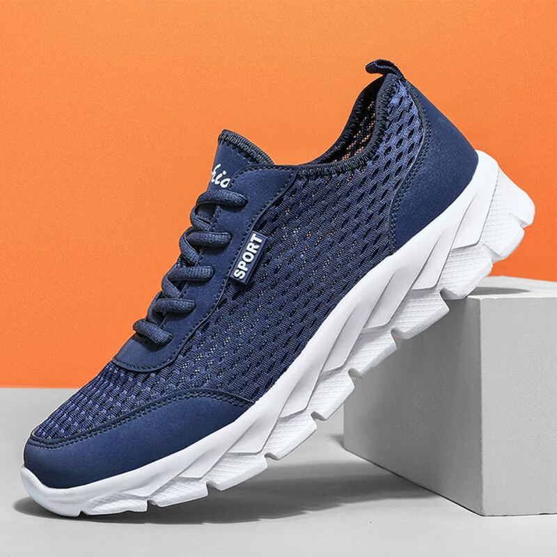 

Guys Hollow Out Lace-up Sneakers, Navy blue