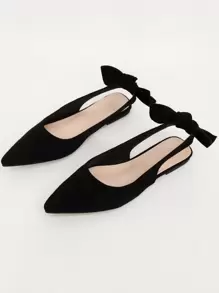 2025 Autumn New Slip-On Casual Slip-On Shoes With Bow Tie, Black, Versatile Comfortable Elegant Flat For Women