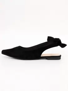 2025 Autumn New Slip-On Casual Slip-On Shoes With Bow Tie, Black, Versatile Comfortable Elegant Flat For Women