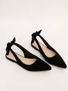 2025 Autumn New Slip-On Casual Slip-On Shoes With Bow Tie, Black, Versatile Comfortable Elegant Flat For Women