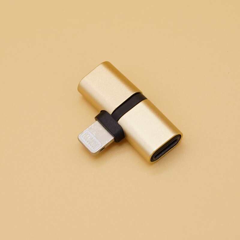 

1pc Phone Audio Adapter, Gold