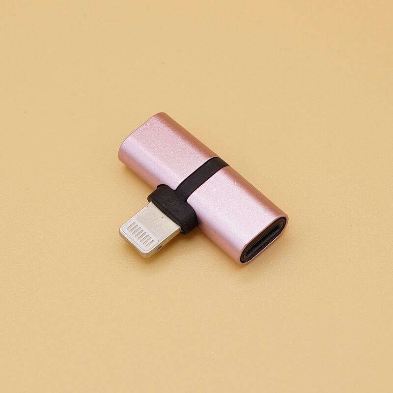 

1pc Phone Audio Adapter, Rose gold