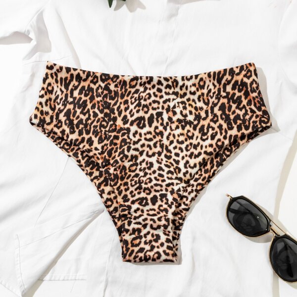 

Leopard High Waisted Bikini Panty, Multicolor