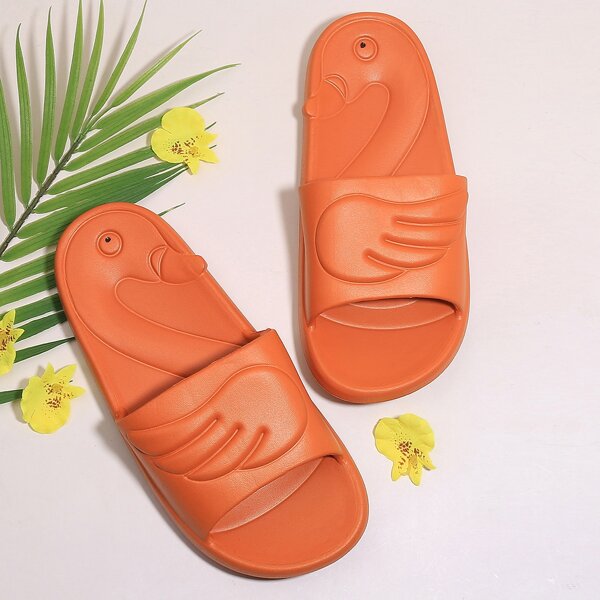 

Wing Pattern Slides, Coral orange