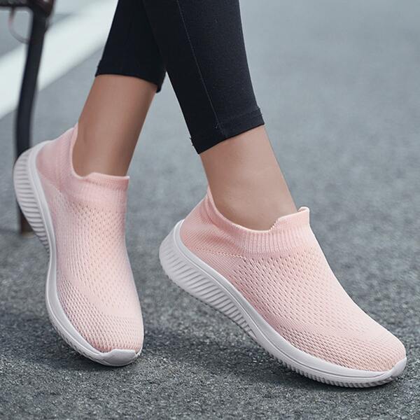 

Slip On Knit Sneakers, Pink