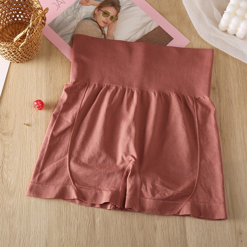 

Wide Waistband Solid Sports Shorts, Dusty pink
