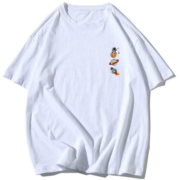 

Men Cartoon Graphic Tee, White