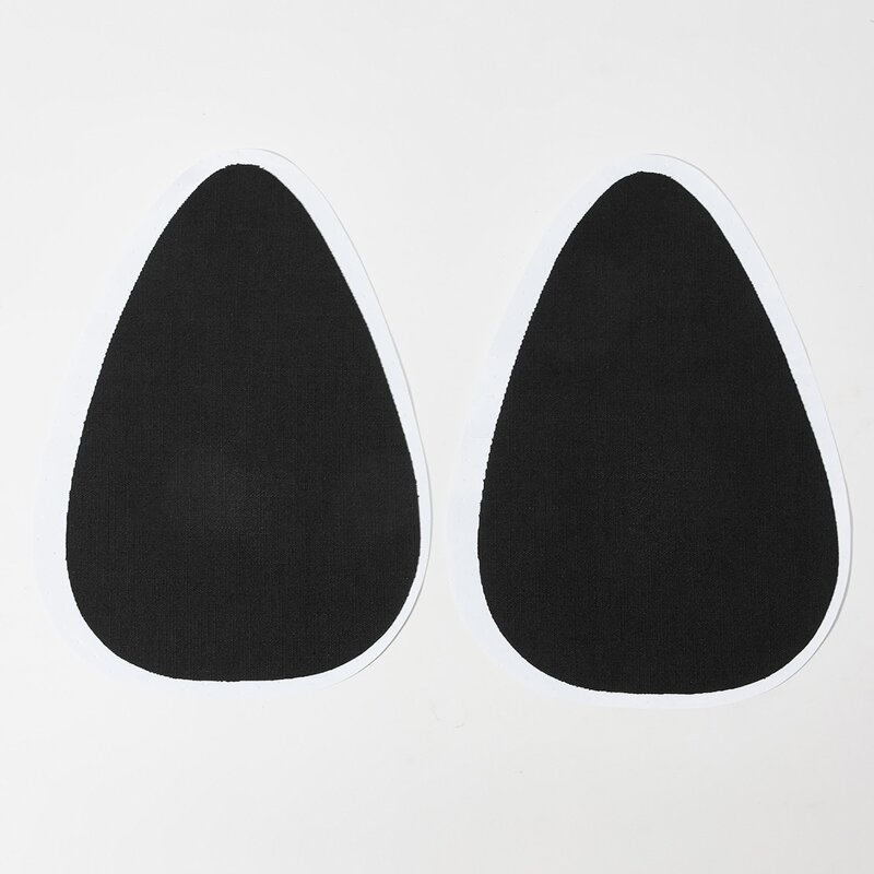 

1pair Water Drop Shaped Nipple Cover, Black