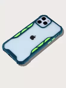 コントラストトリム iPhone用 ケース - ダークグリーン - チェックする 2