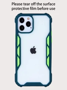 コントラストトリム iPhone用 ケース - ダークグリーン - チェックする 3