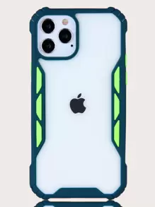 コントラストトリム iPhone用 ケース - ダークグリーン - チェックする 5