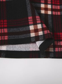 SHEIN Girls Tartan Print Dress - Multicolor - View 4