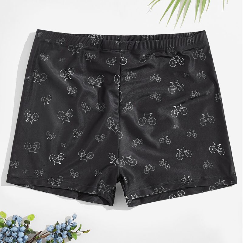 

Guys Allover Bicycle Print Shorts, Black