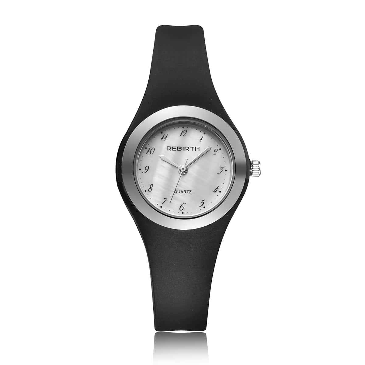 

Round Pointer Rubber Strap Quartz Watch